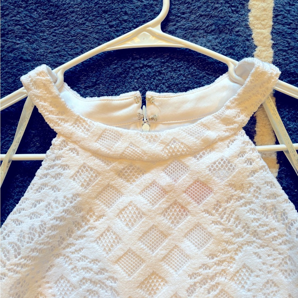 Lilly Pulitzer Lace White Sleeveless Halter Top - Picture 4 of 8